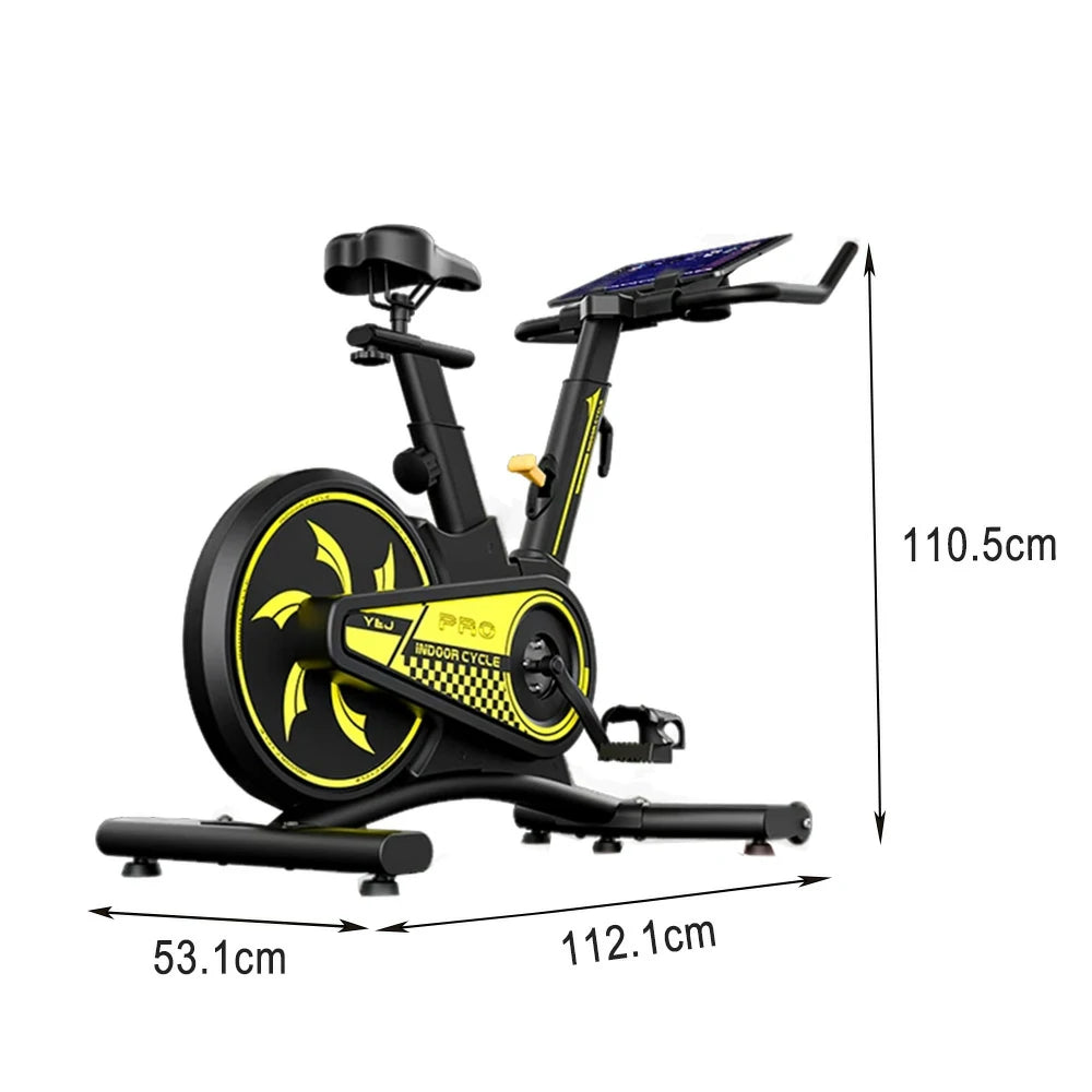FITPRO Magnetic Spin Bike - Carbon Steel Frame, 8 Resistance Levels, Silent Belt Drive, Adjustable Seat & Handlebars for Home Fitness
