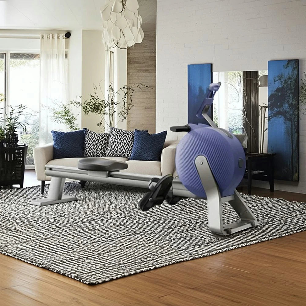 FITPRO Foldable Rowing Machine - Whisper-Quiet Magnetic Control, 32 Resistance Levels, Smooth Full-Body Training - Purple