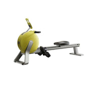 FITPRO Full Aluminium Alloy Rail Rowing Machine - 32-Level Smart Magnetic Resistance, Self-Powered, Compact Foldable Design – Yellow