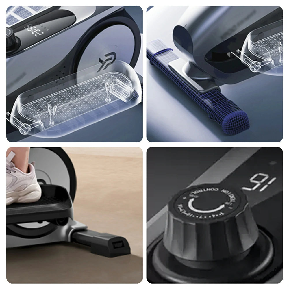 FITPRO Silent Elliptical Trainer - Low-Noise Operation, 16-Level Magnetic Resistance, Durable Steel Frame, Family-Friendly Design