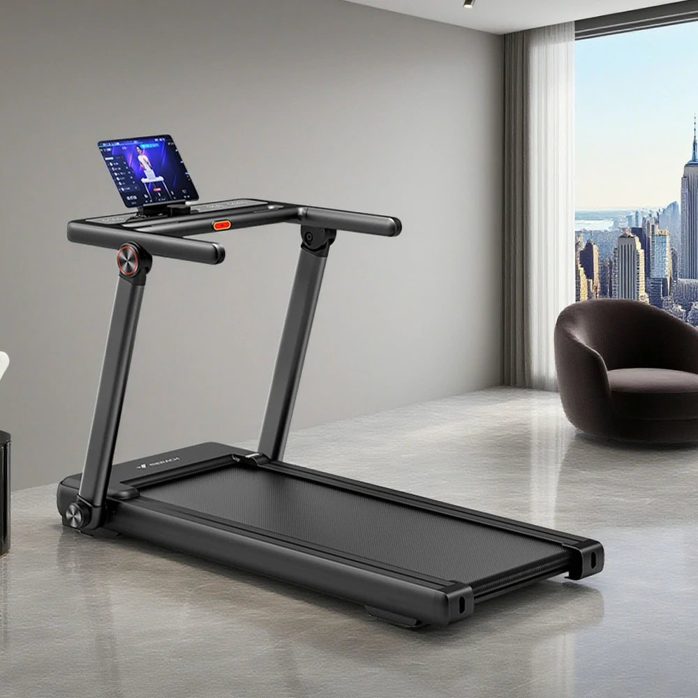 FITPRO Electric Incline Treadmill - 20-Level Powered Slope, 3.0HP Quiet Motor, 120kg Max Load - Black