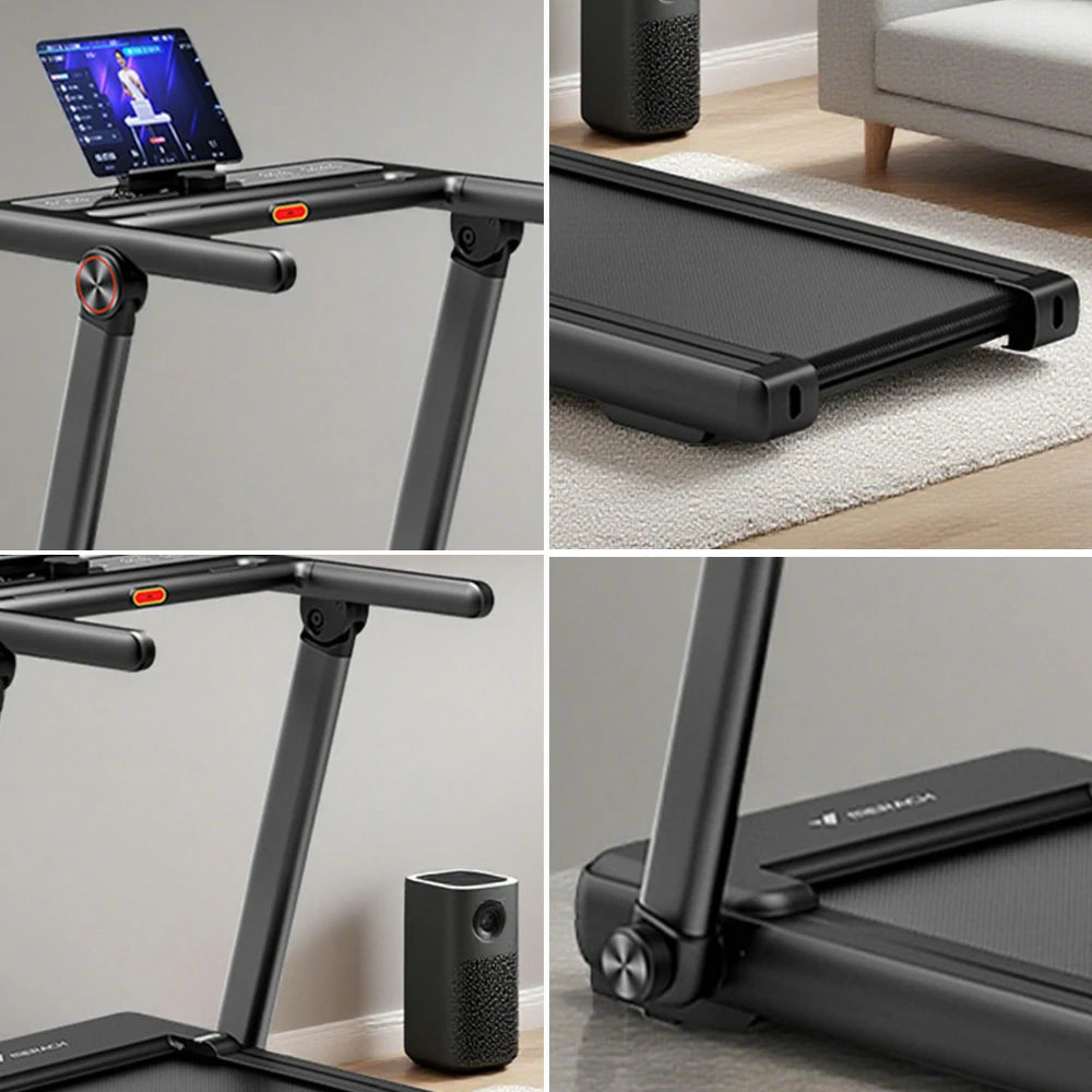 FITPRO Electric Incline Treadmill - 20-Level Powered Slope, 3.0HP Quiet Motor, 120kg Max Load - Black