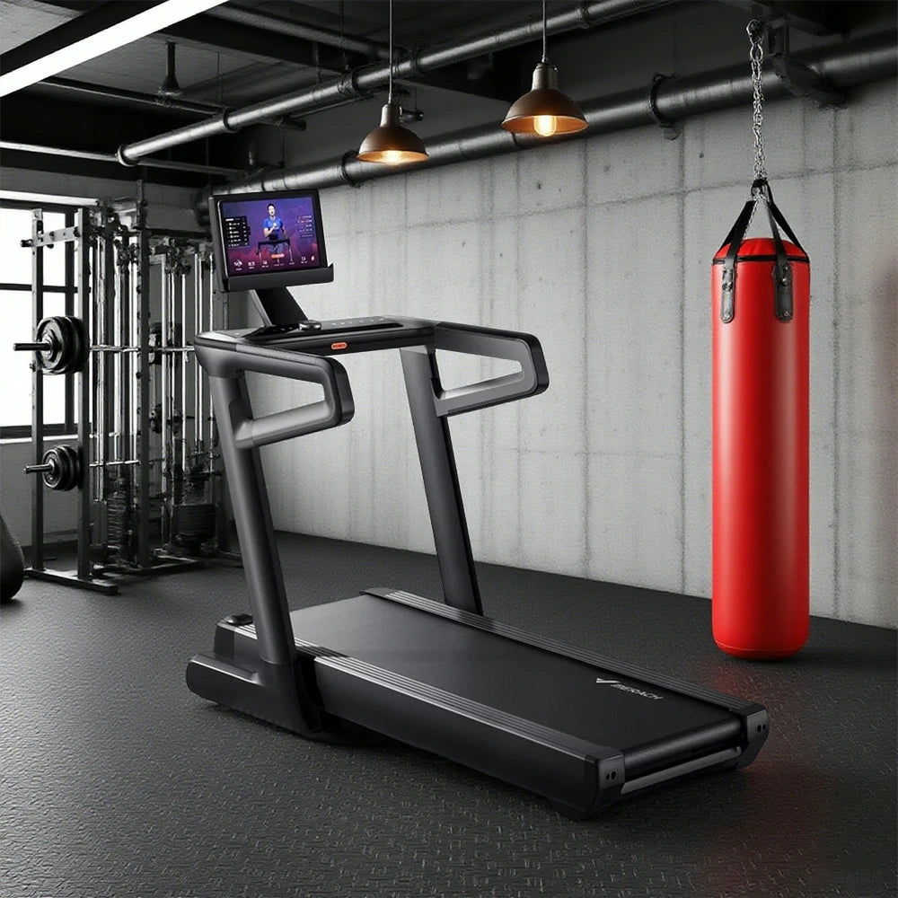 FITPRO Light-Commercial Treadmill - 5.0HP Motor, 25-Level Incline up to 12°, 150kg Max Load - Black