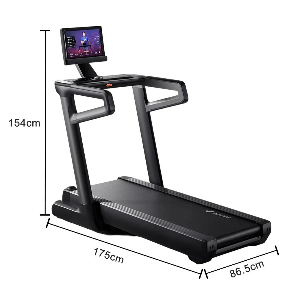 FITPRO Light-Commercial Treadmill - 5.0HP Motor, 25-Level Incline up to 12°, 150kg Max Load - Black