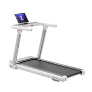 FITPRO Electric Incline Treadmill - 20-Level Powered Slope, 3.0HP Quiet Motor, 120kg Max Load - White