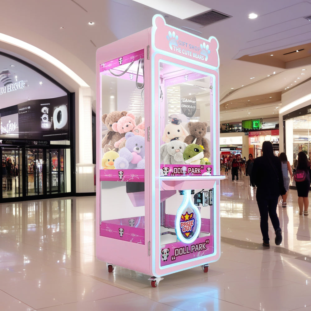 GAMEON Panda Electronic Claw Machine Crane Machine For Home - Pink