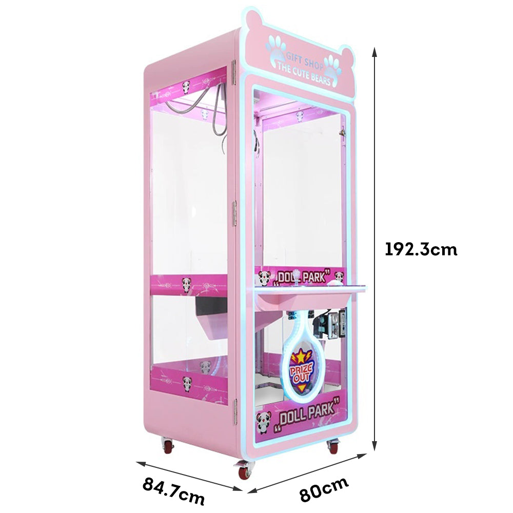 GAMEON Panda Electronic Claw Machine Crane Machine For Home - Pink
