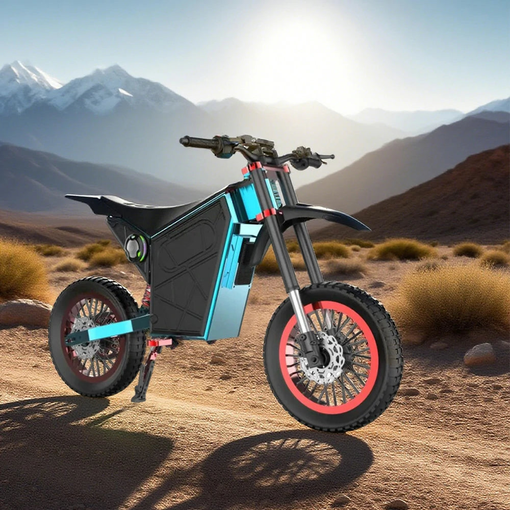 GLIDER 1500W 52V18 Lithium Battery Electric Scooter/Motorbike Cruise at 25km/h - Unlock 60km/h Speed, Dual Disc Brakes, 120kg Load