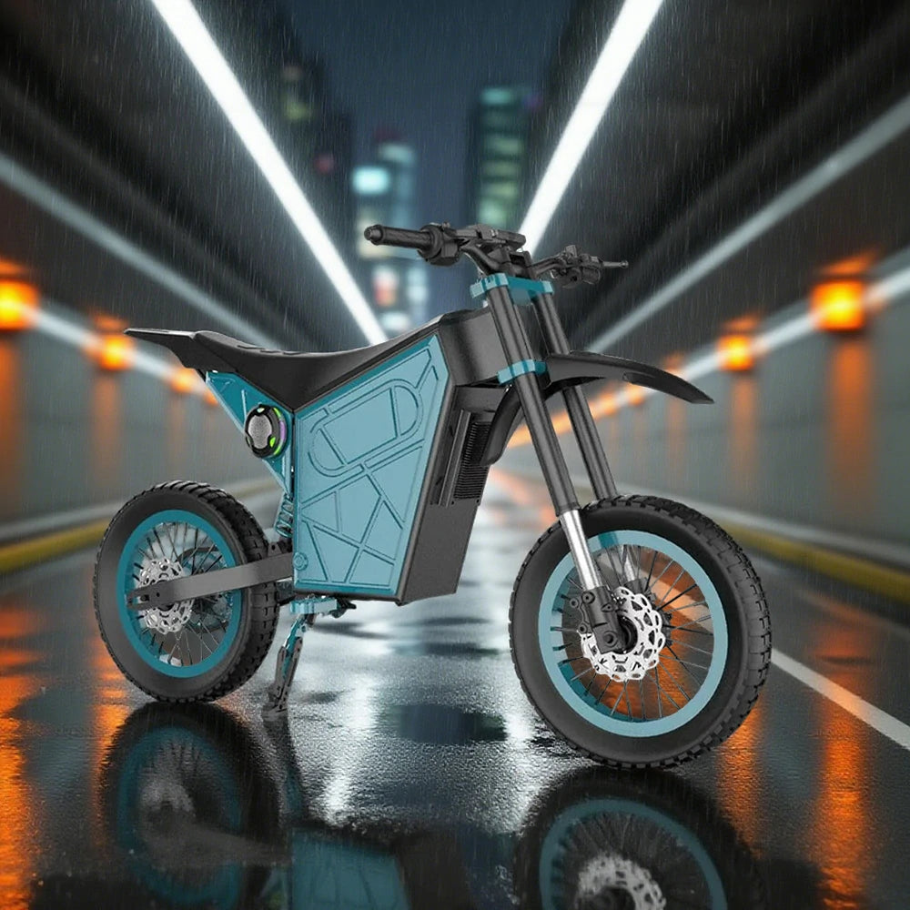 GLIDER Electric Scooter - 1500W Brushless Motor, 52V18 Lithium Battery, 60km/h Adjustable Speed, Dual Disc Brakes, 120kg Load Capacity, Side Safety Lights