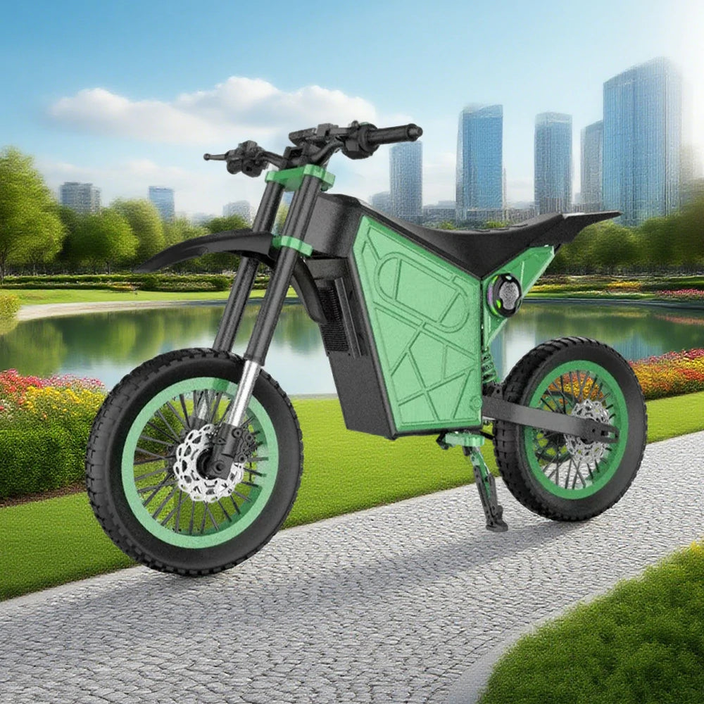 GLIDER Electric Scooter - 1500W Brushless Motor, 52V18 Lithium Battery, 60km/h Adjustable Speed, Dual Disc Brakes, 120kg Load Capacity, Side Safety Lights