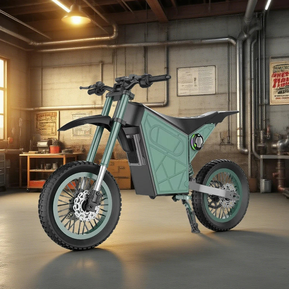 GLIDER 1500W 52V18 Lithium Battery Electric Scooter/Motorbike Cruise at 25km/h - Unlock 60km/h Speed, Dual Disc Brakes, 120kg Load