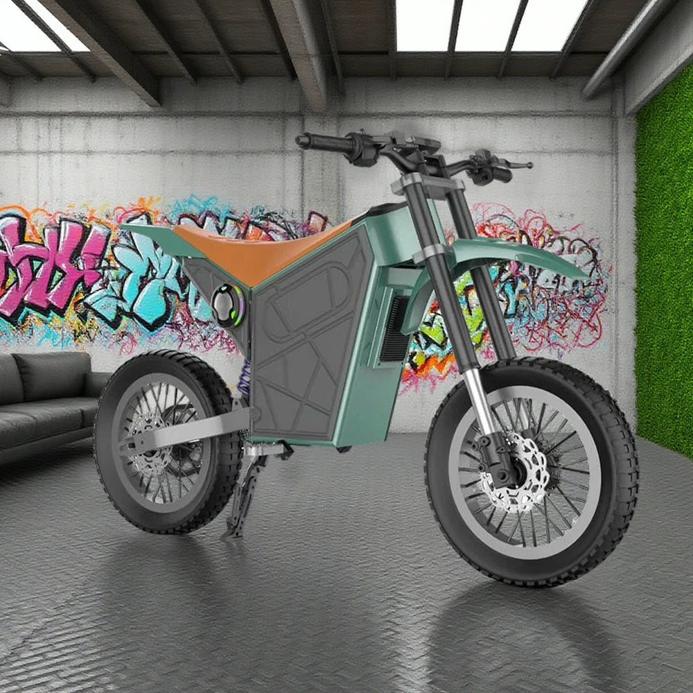 GLIDER Electric Scooter - 1500W Brushless Motor, 52V18 Lithium Battery, 60km/h Adjustable Speed, Dual Disc Brakes, 120kg Load Capacity, Side Safety Lights