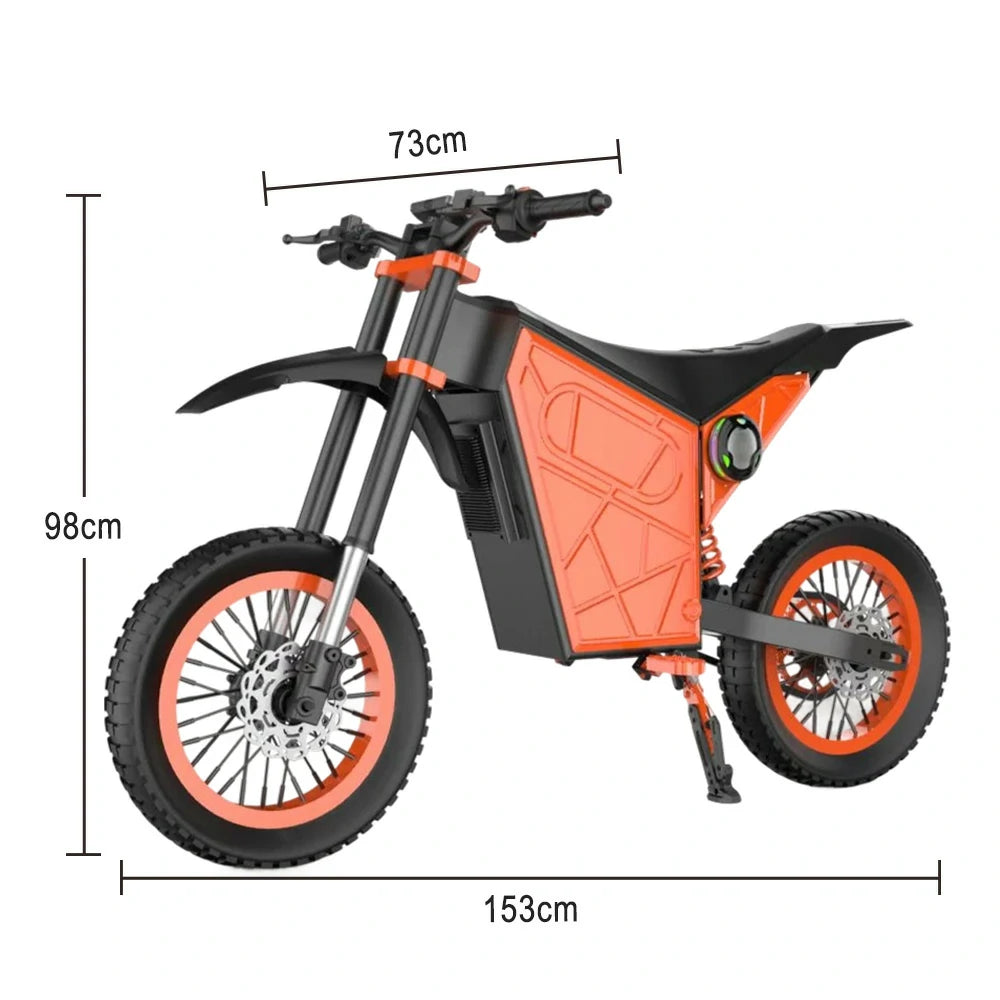 GLIDER Electric Scooter - 1500W Brushless Motor, 52V18 Lithium Battery, 60km/h Adjustable Speed, Dual Disc Brakes, 120kg Load Capacity, Side Safety Lights