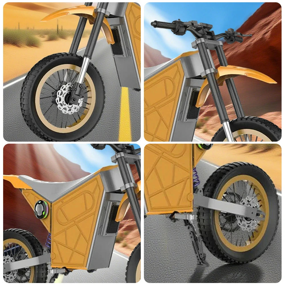 GLIDER Electric Scooter - 1500W Brushless Motor, 52V18 Lithium Battery, 60km/h Adjustable Speed, Dual Disc Brakes, 120kg Load Capacity, Side Safety Lights