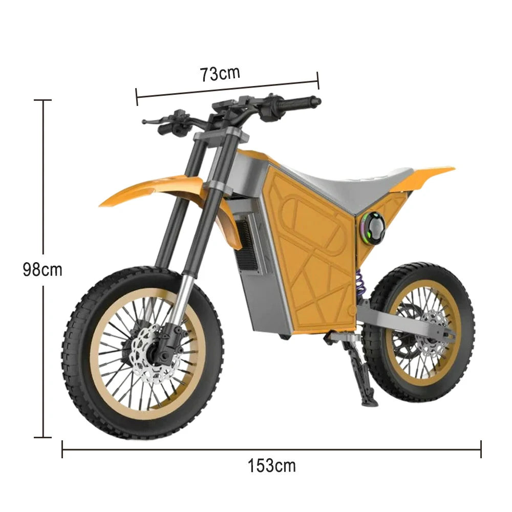 GLIDER Electric Scooter - 1500W Brushless Motor, 52V18 Lithium Battery, 60km/h Adjustable Speed, Dual Disc Brakes, 120kg Load Capacity, Side Safety Lights