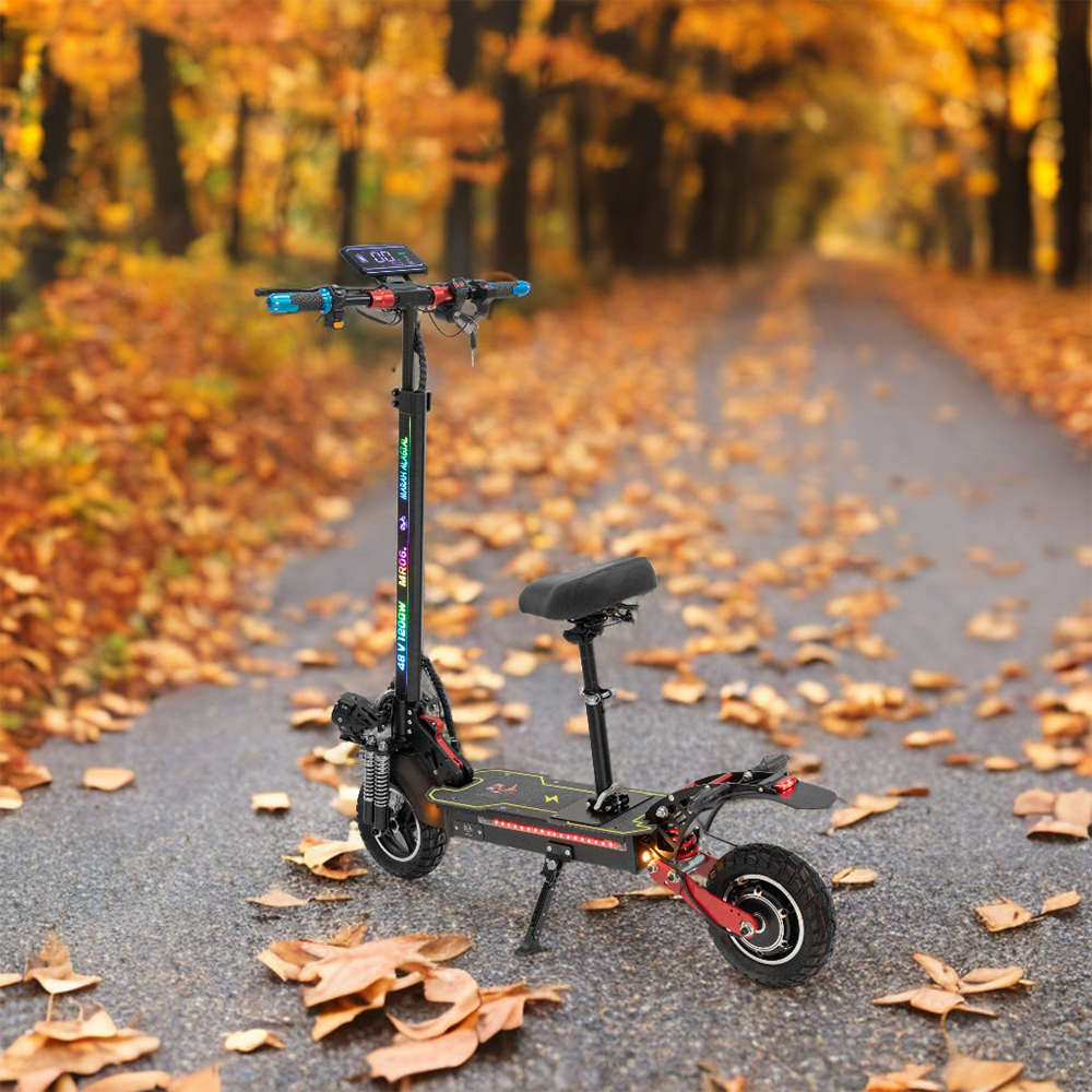 GLIDER YE 12 1200W Lithium Battery Portable Electric Scooter - Black