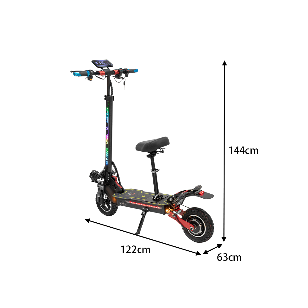 GLIDER YE 12 1200W Lithium Battery Portable Electric Scooter - Black