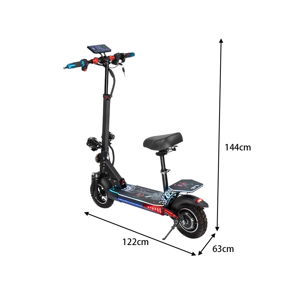 GLIDER YE 13 1200W Lithium Battery Portable Electric Scooter - Blue