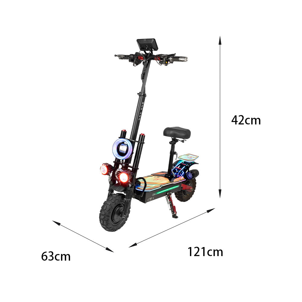 GLIDER YE 6MAX 2400W Lithium Battery Portable Electric Scooter