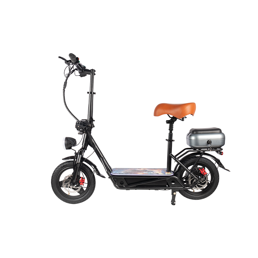 GLIDER YEH 1 1200W Lithium Battery Portable Electric Scooter - Black