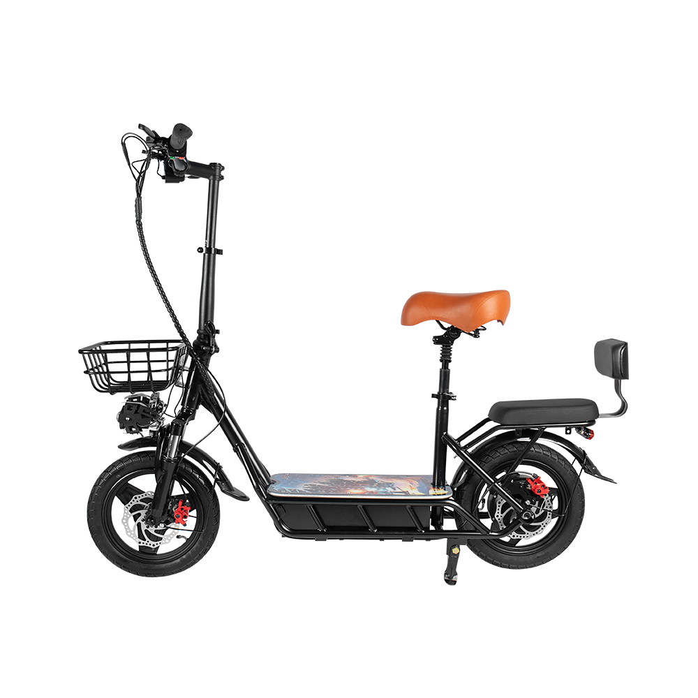GLIDER YEH 2 1200W Lithium Battery Portable Electric Scooter - Black