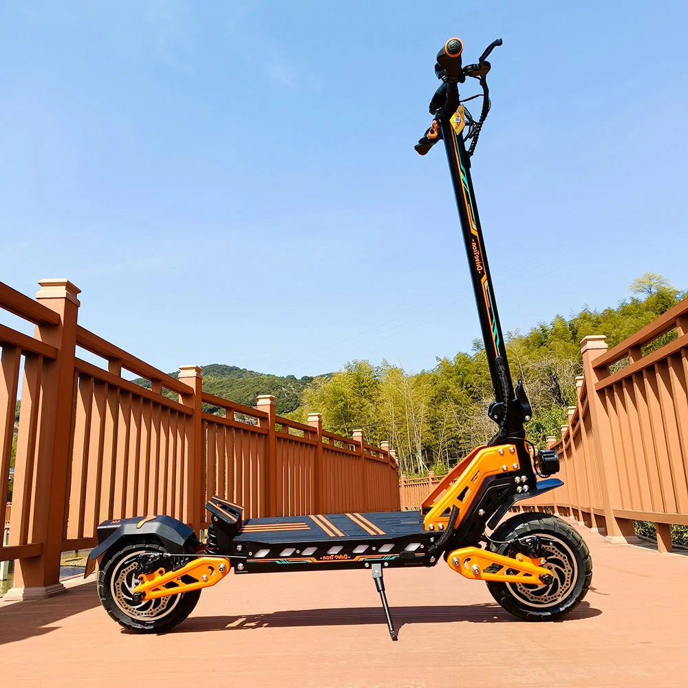 AKEZ DT10 1000Wx2 48V 18.2Ah Single Wheel Drive Max Speed 65KM/H Adult Commuter - Blue/Orange