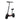 GLIDER 11SQ Dual Motors 800W&1000W 11 Inches  Electric Scooter w/ Seat Vacuum Tyre Front& Rear Suspension - Black