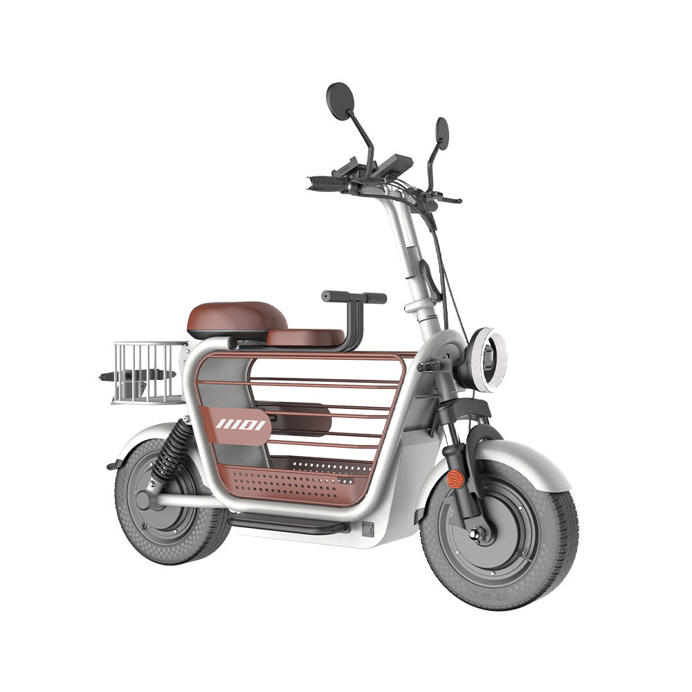 YIDI DDD15A 500W 48V 15Ah/20/25Ah 11-inch Lithium Battery Foldable White&Brown High Carbon Steel Electric Scooter Drum Brake