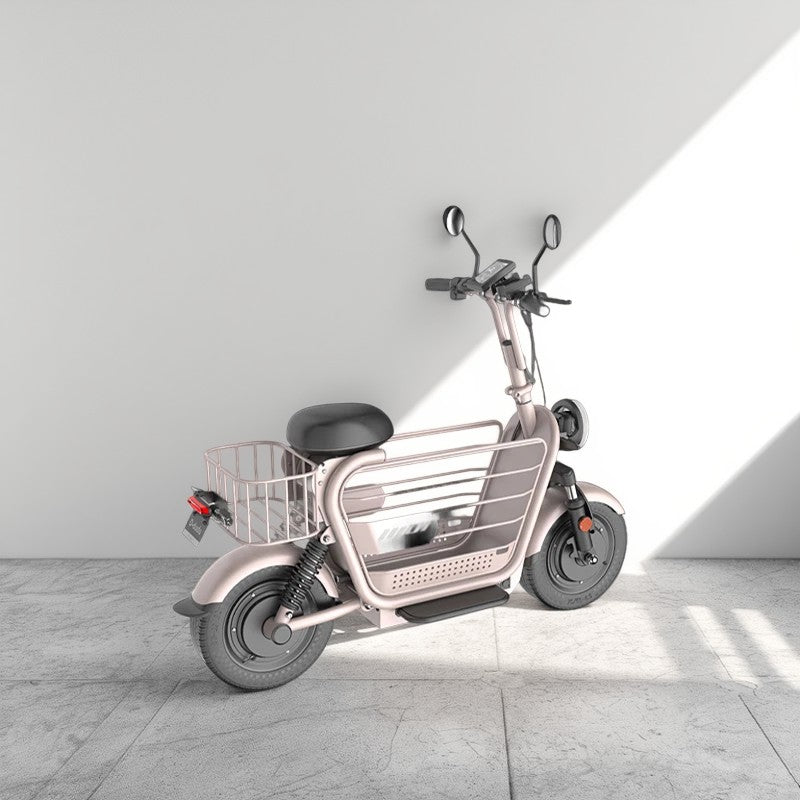 YIDI DDD15A 500W 48V 15Ah/20/25Ah 11-inch Lithium Battery Foldable White&Pink High Carbon Steel Electric Scooter Drum Brake