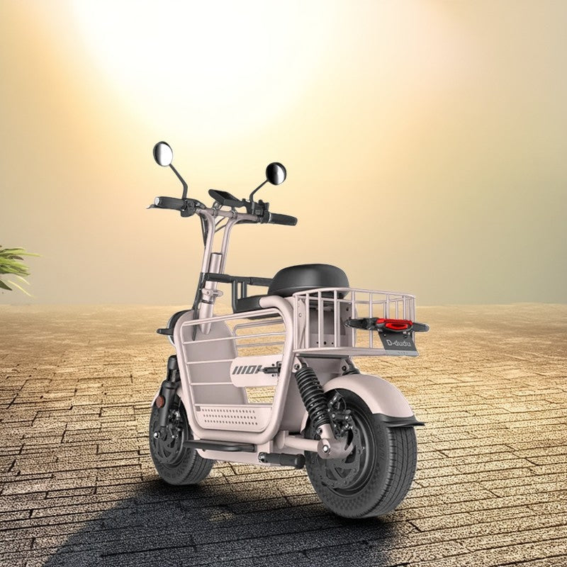 YIDI DDD15A 500W 48V 15Ah/20/25Ah 11-inch Lithium Battery Foldable White&Pink High Carbon Steel Electric Scooter Drum Brake