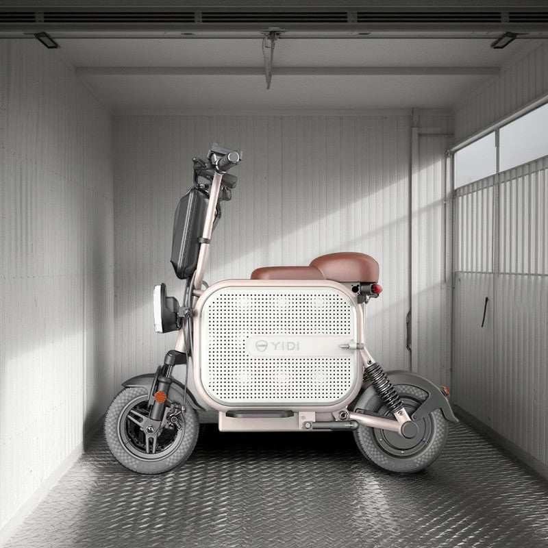 YIDI DDU10 500W 48V 10Ah/15Ah 11-inch Lithium Battery Foldable Black & White/Black & Pink High Carbon Steel Electric Scooter Drum Brake