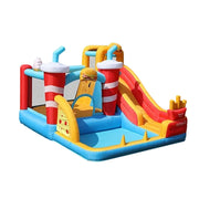 GAMEON Fries Theme Bounce House PVC Inflatable Castle with Blower for Kids Outdoor Fun Playland
