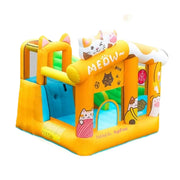 GAMEON Cat Theme Bounce House PVC Inflatable Castle with Blower for Kids Outdoor Fun Playland
