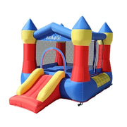 GAMEON Rocket Theme Bounce House PVC Inflatable Castle with Blower for Kids Outdoor Fun Playland - Red&Blue
