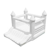 GAMEON White Rocket Style PVC Inflatable Bounce Castle with Blower for Kids Backyard Parties and Outdoor Play