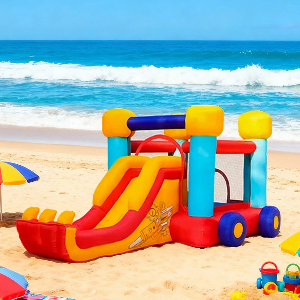 GAMEON Digger Excavator Theme Inflatable Bounce Castle PVC Design with Blower