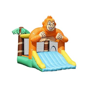 GAMEON Gorilla Theme Inflatable Bounce Castle PVC Build with Blower - Jungle Style