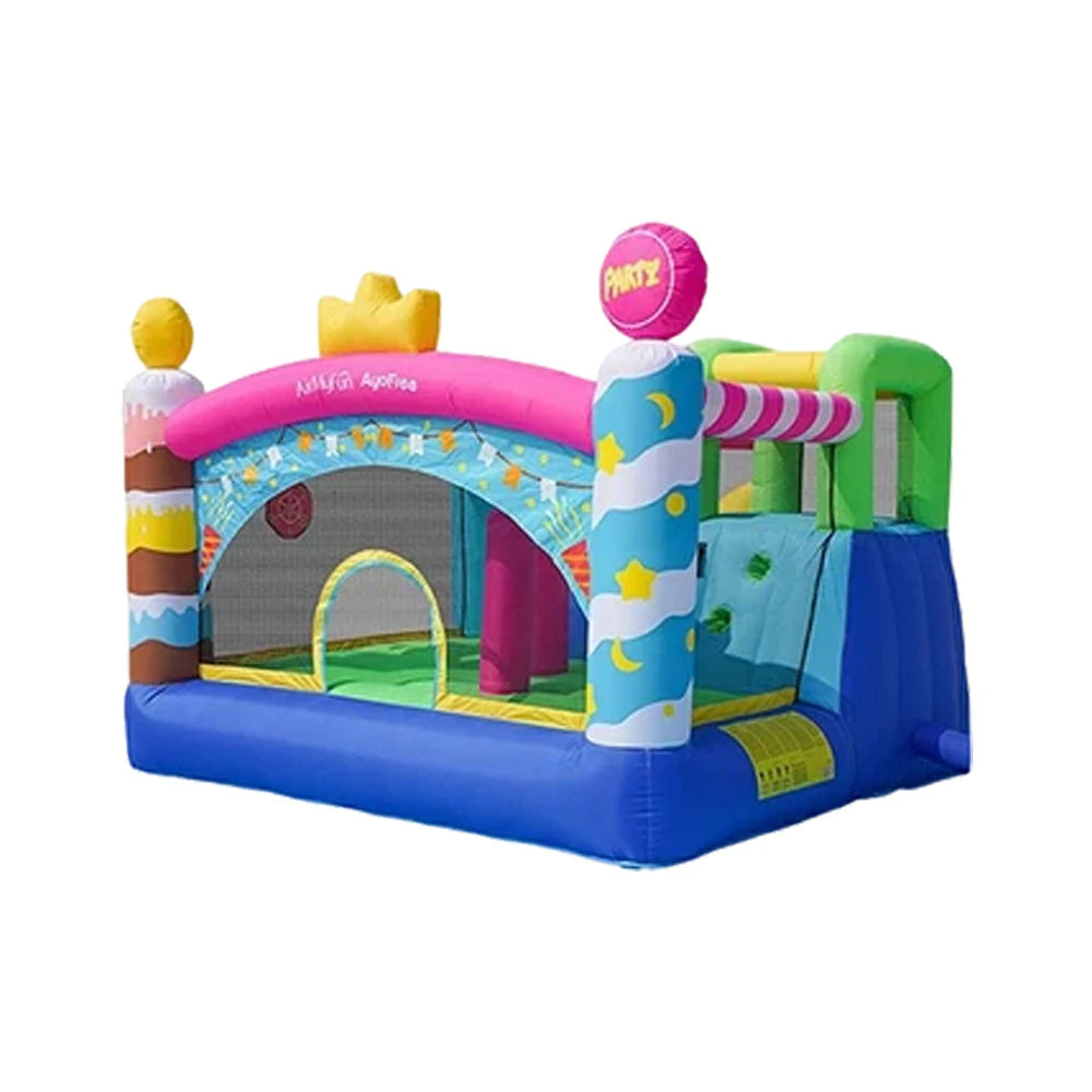 GAMEON Birthday Party Inflatable Bounce Castle PVC Build with Blower - Colorful Celebration Style