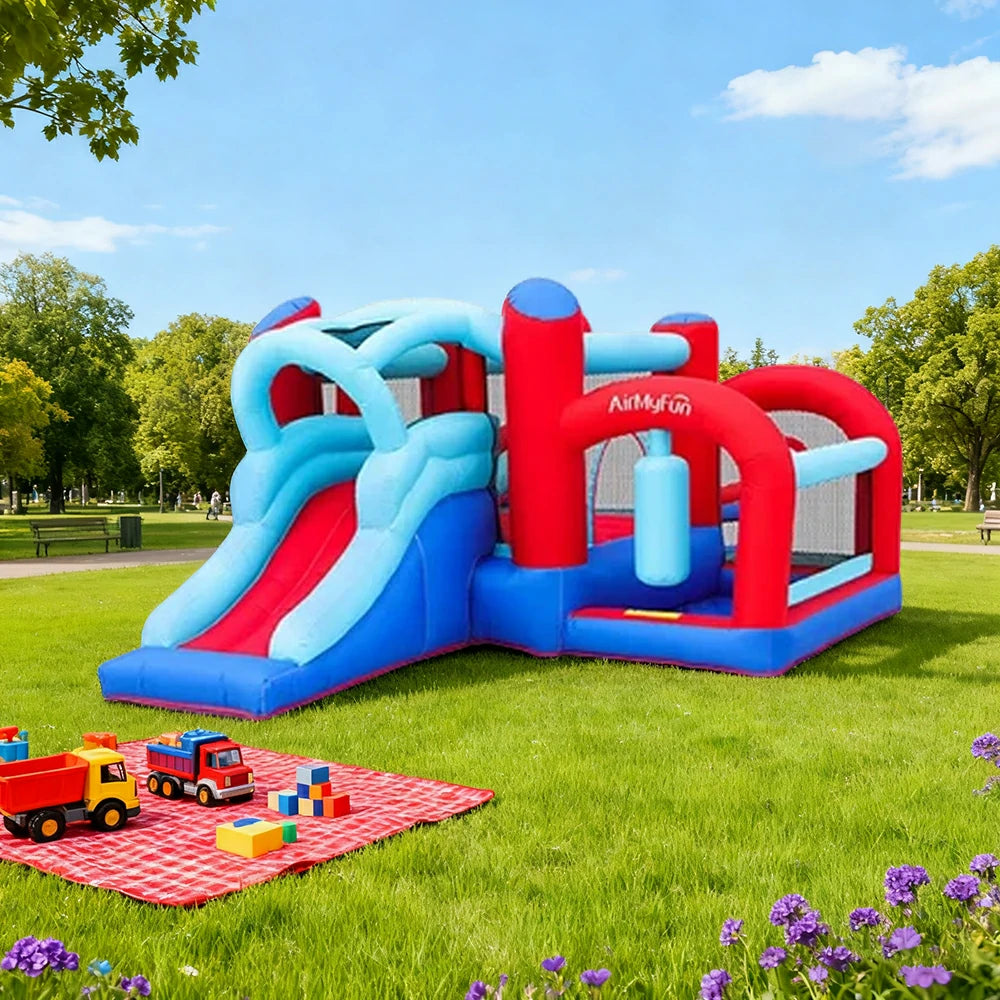 GAMEON Boxing Theme Inflatable Bounce Castle PVC Build with Blower - Action Play Design