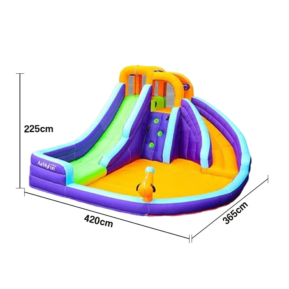 GAMEON Dual Slide Inflatable Bounce Castle PVC Build with Blower - Vibrant Adventure Style