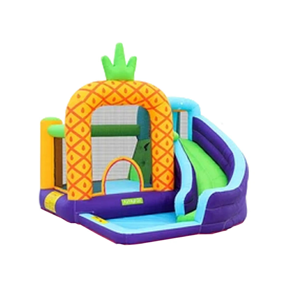 GAMEON Pineapple Theme Inflatable Bounce Castle PVC Build with Blower - Tropical Fun Style