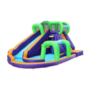 GAMEON Long Slide Inflatable Bounce Castle PVC Build with Blower - Extended Adventure Style