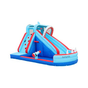 GAMEON Shark Theme Inflatable Bounce Castle PVC Build with Blower - Ocean Bite Style