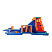 GAMEON Water Play Arch Tunnel Inflatable Bounce Castle PVC Build with Blower - Aqua Loop Style