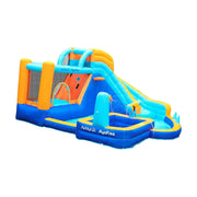 GAMEON Water Play Spray Inflatable Bounce Castle PVC Build with Blower - Aqua Splash Zone Style