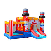GAMEON Circus Magic Inflatable Bounce Castle PVC Build with Blower - Carnival Fun Style