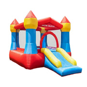 GAMEON Inflatable Bounce Castle PVC Build with Blower - Classic Red-Blue Home Castle Slide Style