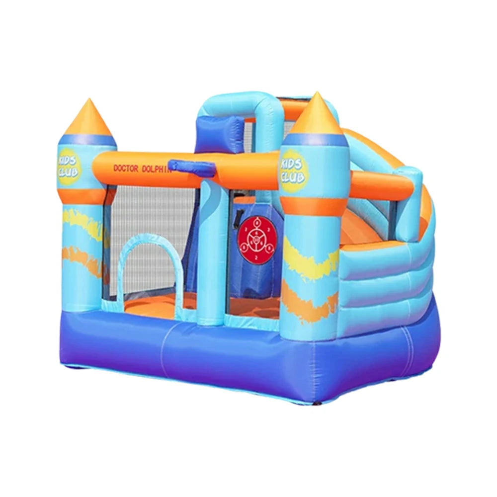 GAMEON Inflatable Bounce Castle - PVC Build with Blower, Kids Club Design, Home Use