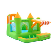 GAMEON Inflatable Bounce Castle - PVC Build with Blower, Green Castle with Awning, Kid-Friendly Design