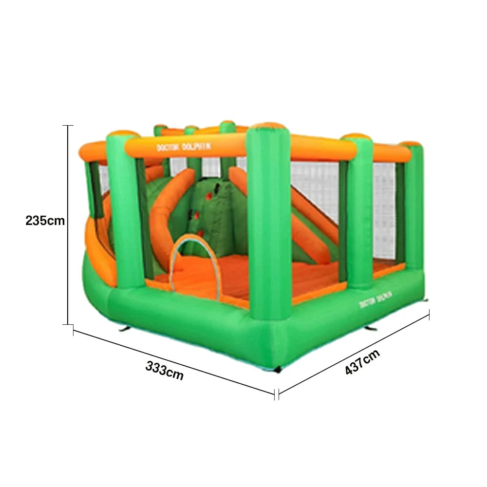 GAMEON Inflatable Bounce Castle - PVC Build with Blower, Full Enclosure Design with Slide